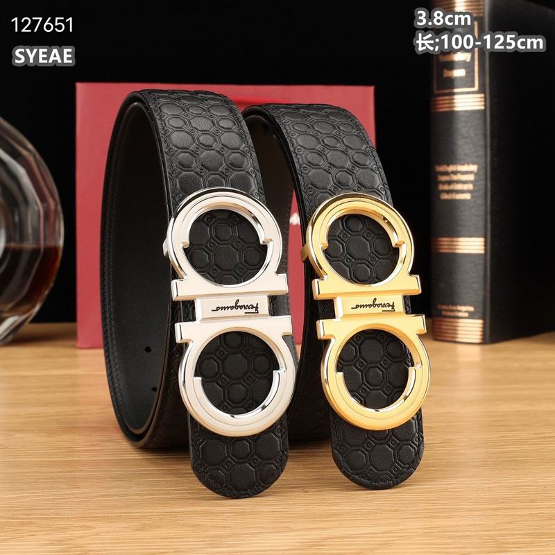 Ferragamo belt 38mmX100-125cm 8L24